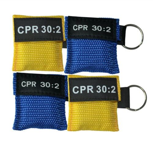 2pcs First Aid Cpr Mask Cpr Face Shield Emergency Mask One-way Valve Pocket