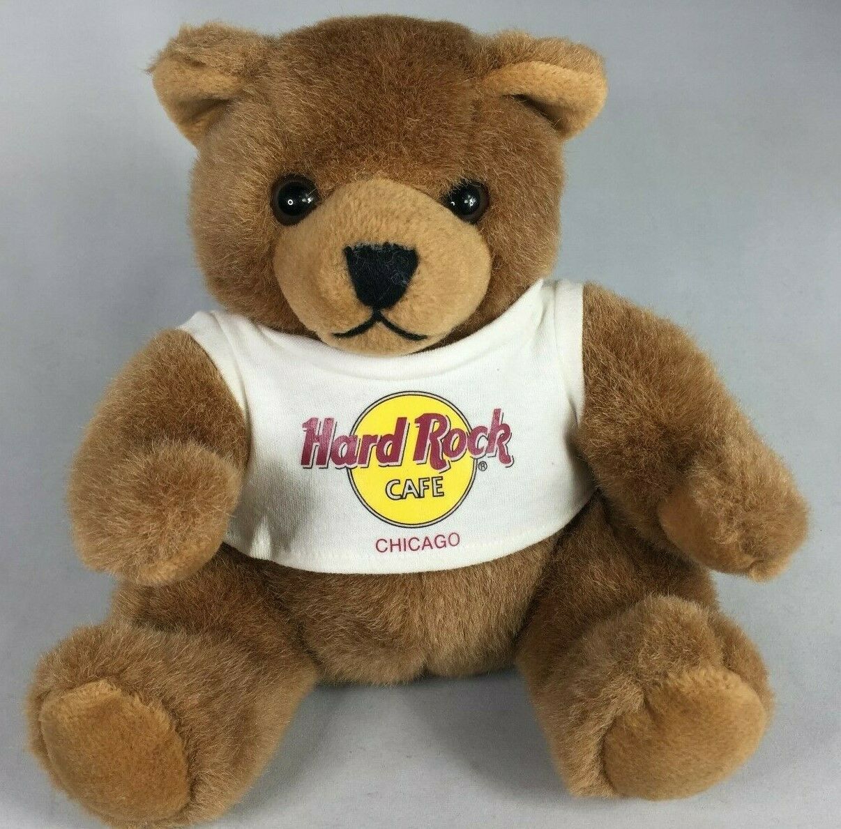 Hard Rock Cafe- "chicago" 1990 Collectible Plush Teddy Bear Vintage Logo T-shirt