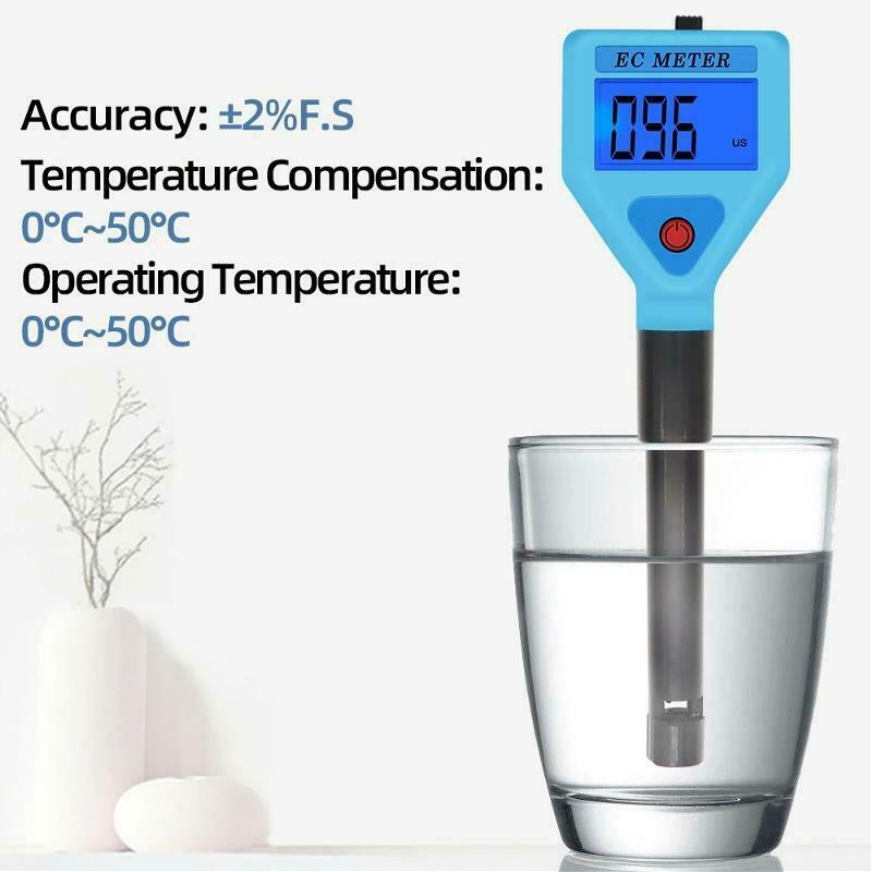 Digital Ec Meter Water Quality Tester Pool Water Electrical Conductivity Monitor