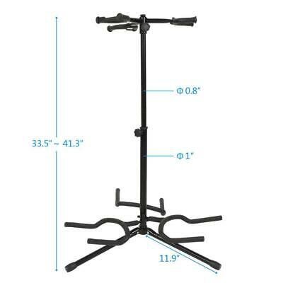 New Musician's 3 Holder Guitar Stand For Acoustic Bass Electric