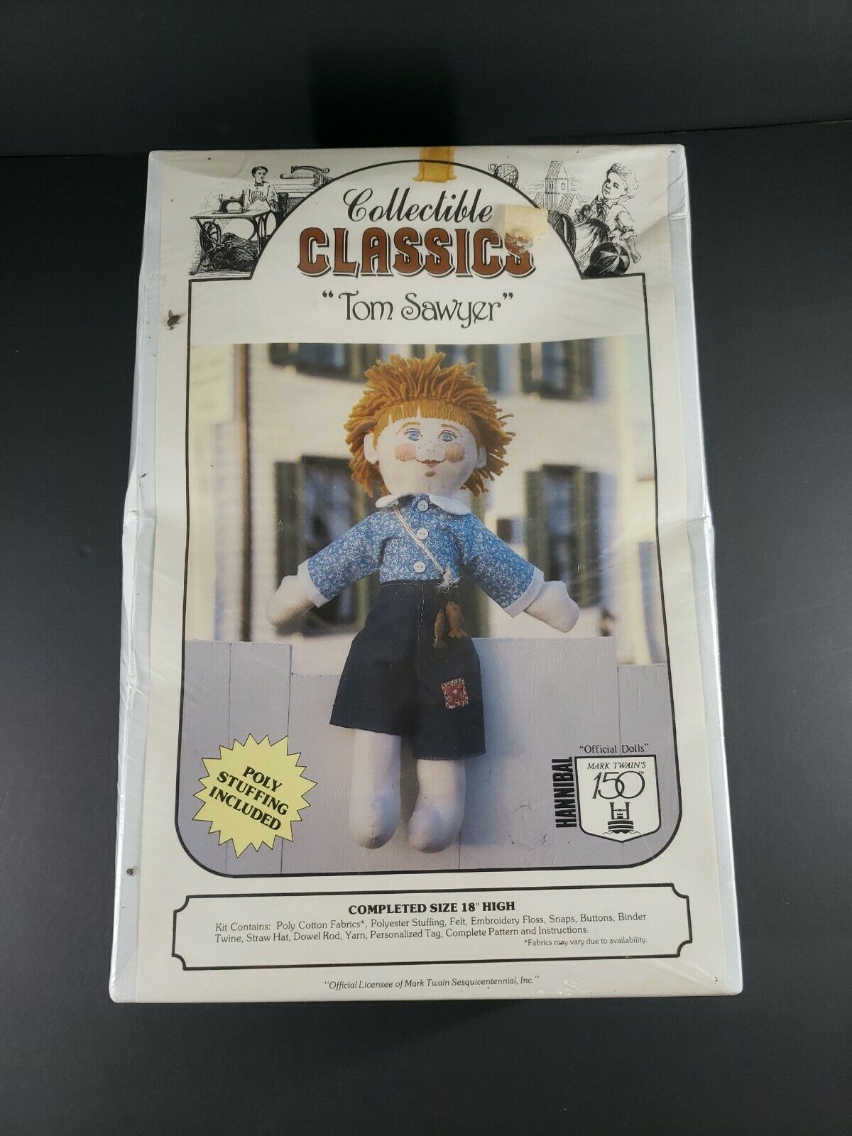 Doll Making Craft Kit Tom Sawyer Trends Collectible Classics Vtg But New Sealed