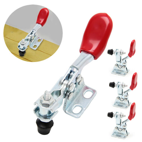 4pcs Quick Metal Toggle Clamp Horizontal Release Hand Tool For Fixing Workpiece