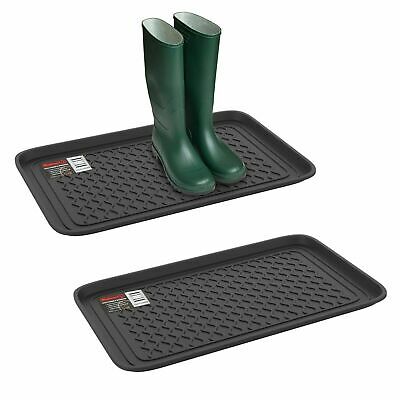 2 Pack Utility Boot Catch All Tray Dirt Muddy Shoes Plastic Drip Mats