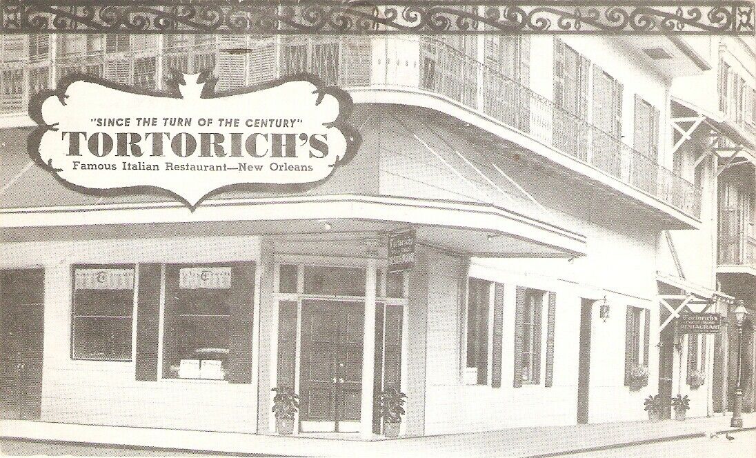 Tortorichs Italian Restaurant New Orleans 1959 Postcard