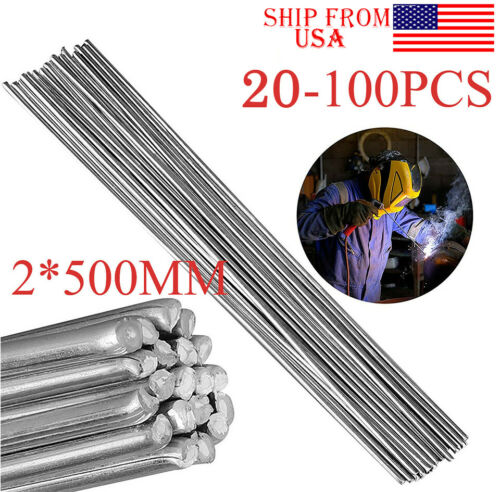 Easy Melt Welding Rods Low Temperature Aluminum Wire Brazing 2mm X 50cm Usa