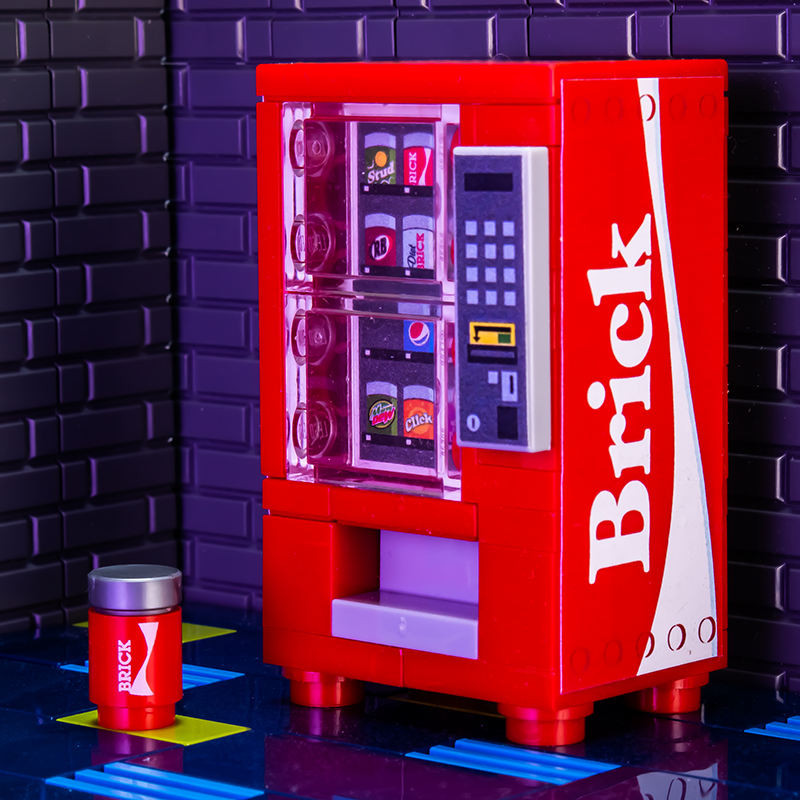 Brick Soda Vending Machine Building Kit - B3 Customs