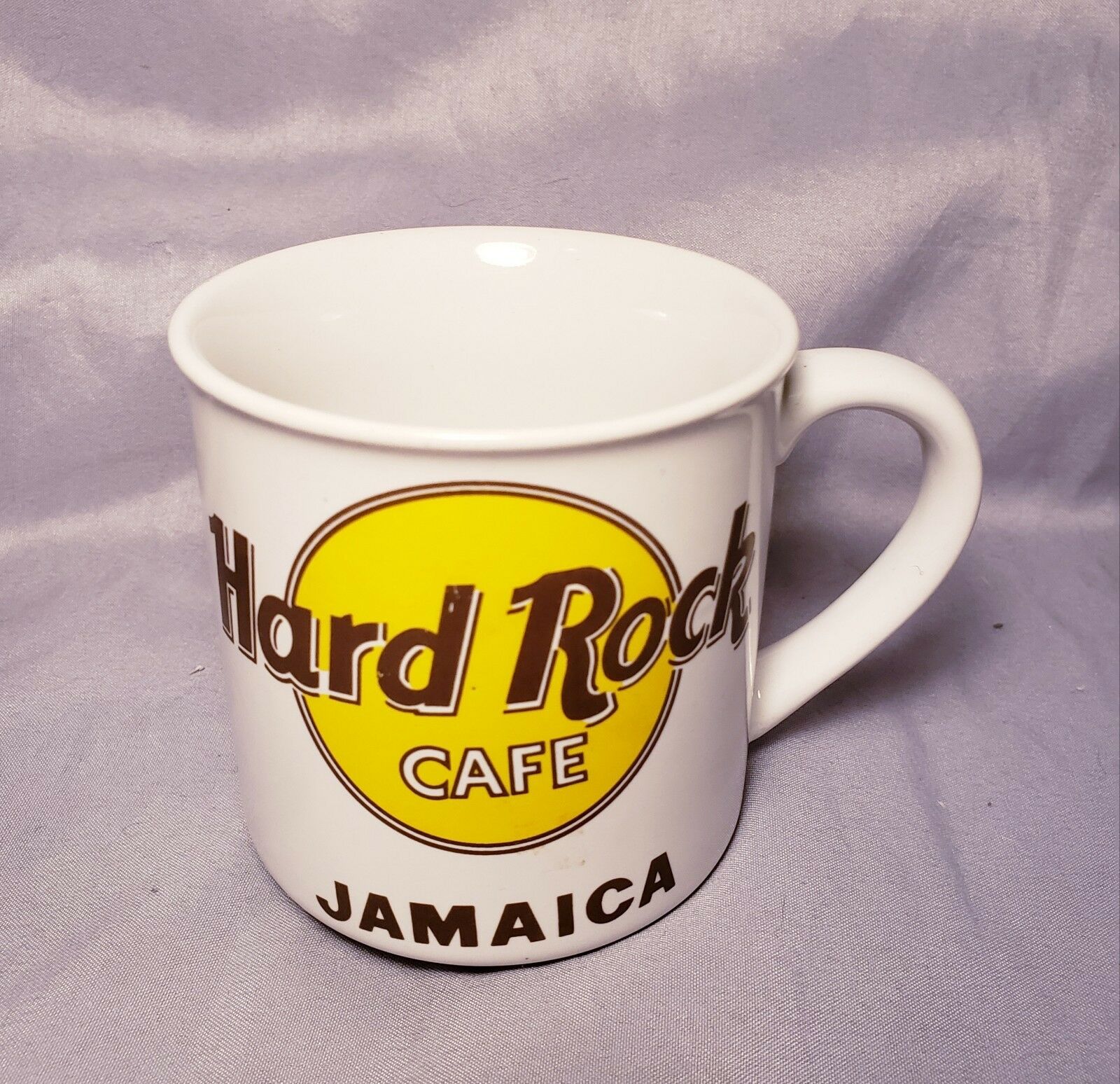 Hard Rock Cafe Jamaica Coffee Mug Cup White Restaurant Advertising