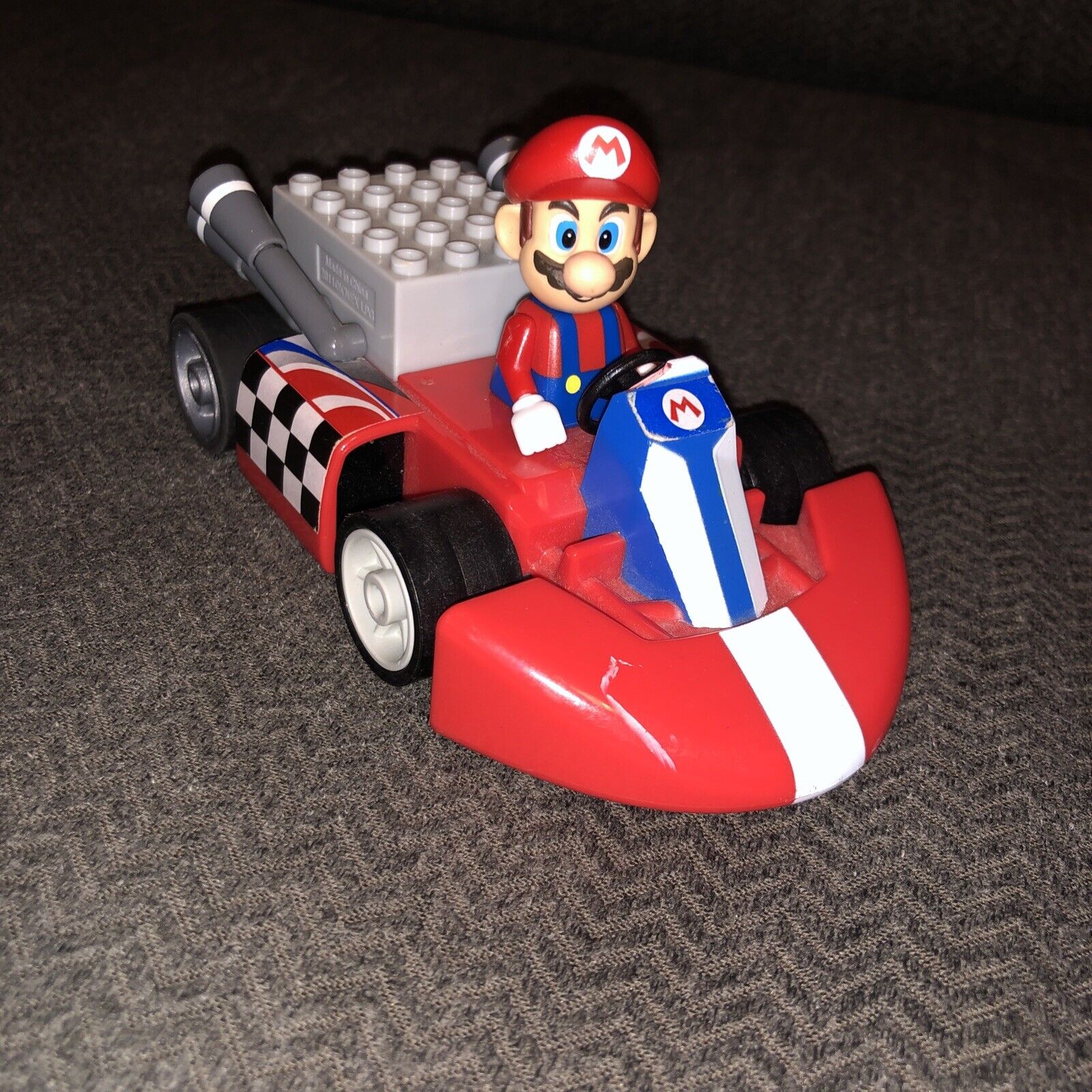 Mario Kart Wii Knex Motorized Racer Car & Figure Read