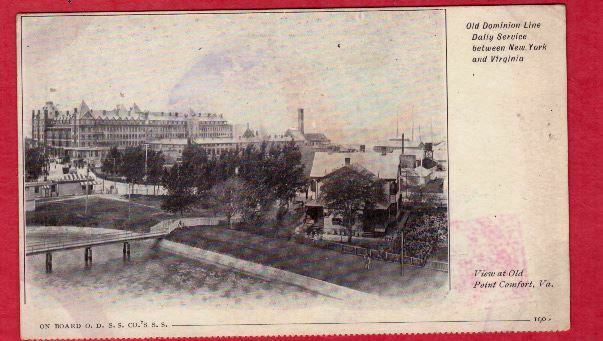 Old Dominion Steamship Line Private Mailing Card Port Comfort Va Ny Ss 1900s
