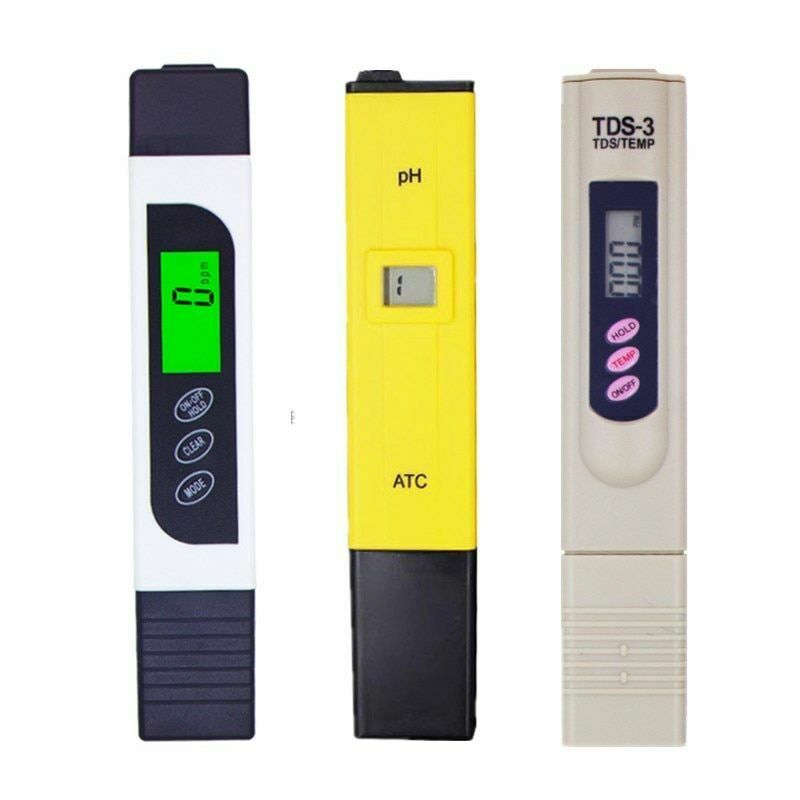 3pcs Tds Ec Ph Tester Pen Design Measurement Water Acid Quality Digital Meter