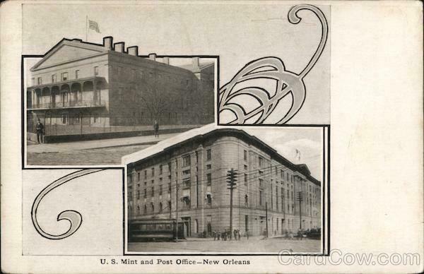New Orleans,la U.s. Mint And Post Office Louisiana Antique Postcard Vintage