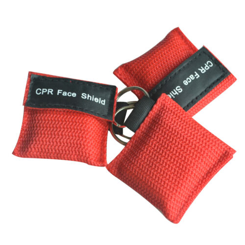 3pcs Cpr Mask Keychain Artificial Respiration Cpr Face Shield Kit First Aid