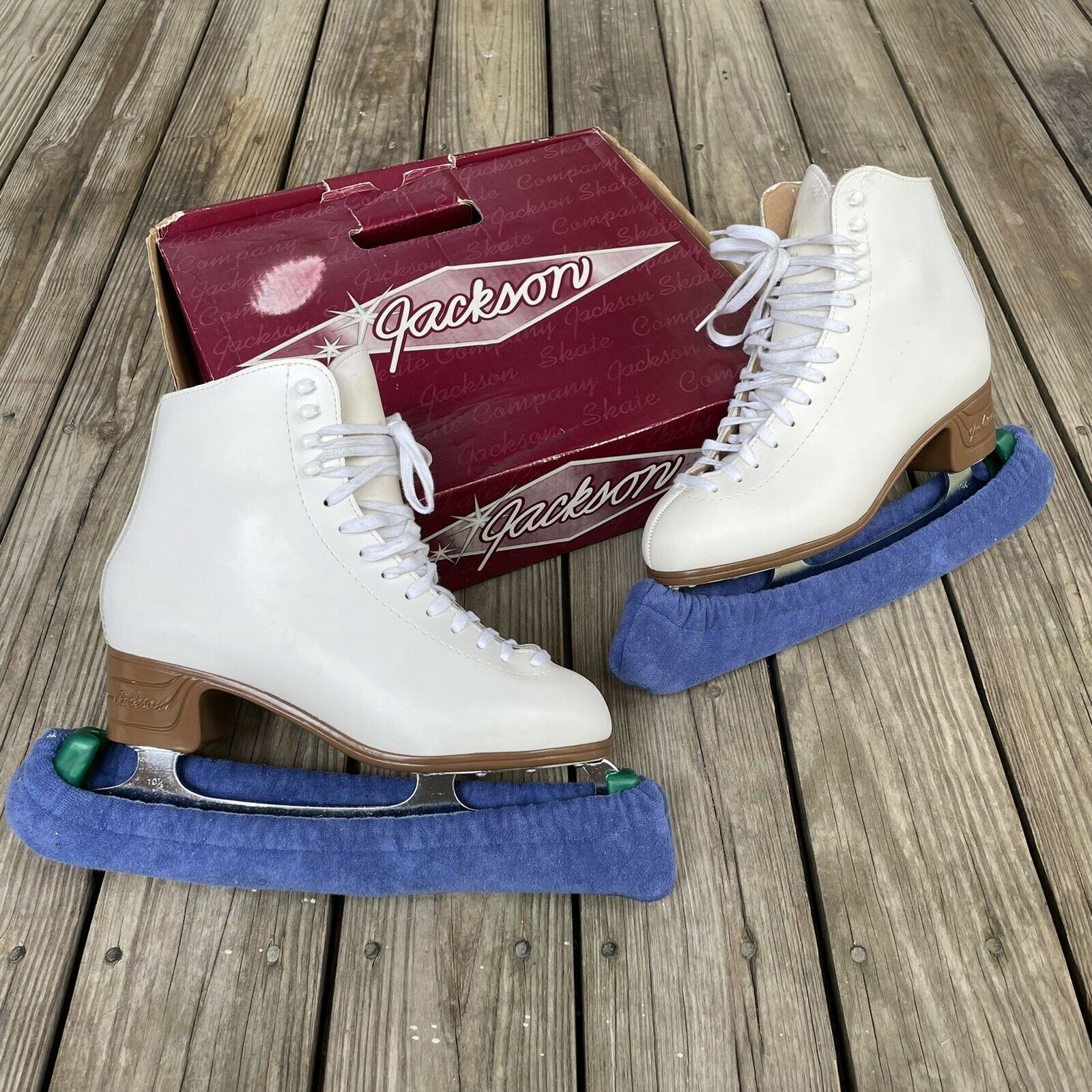 Jackson Mystique Ice Skates Box Hard Soft Blade Guards Covers Ladies Women’s 9