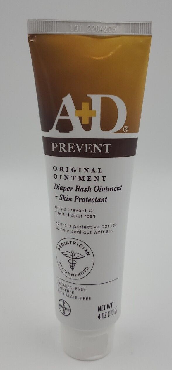 A+d Original Prevent Diaper Rash Ointment Skin Protectant 4 Oz 04/2026
