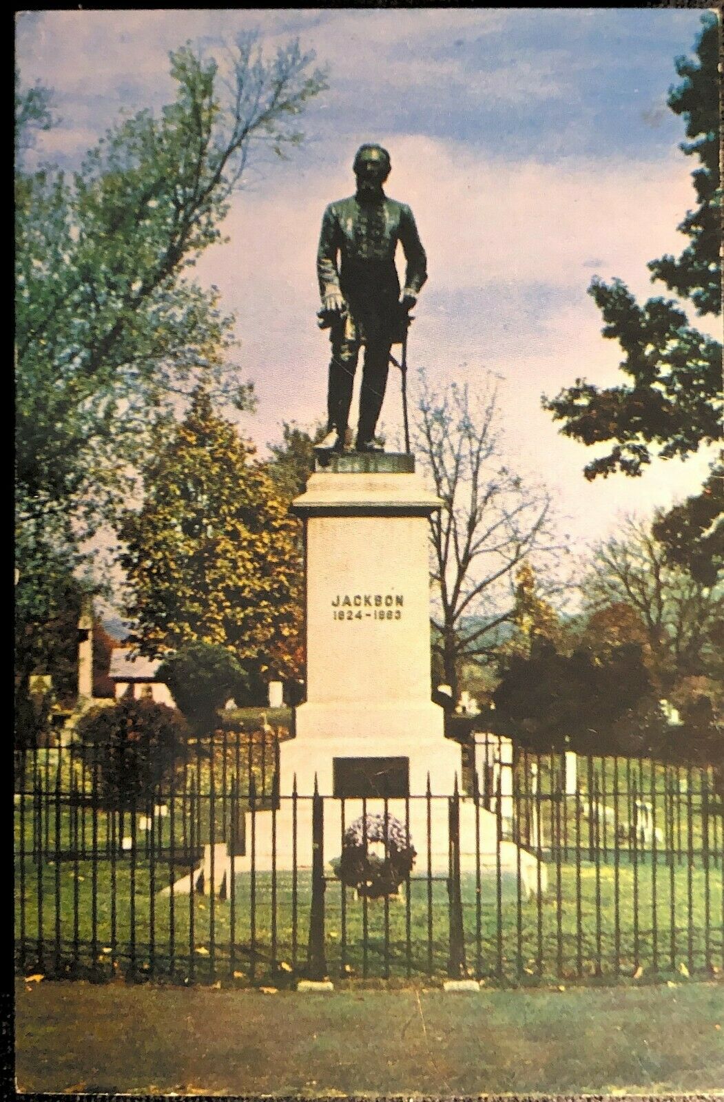 Tomb & Stonewall Jackson Monument, Lexington, Va Postcard
