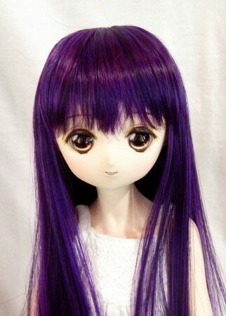 Heat Resistant Doll Wig [ Himekazura ] Long Straight 2 Night Purple M