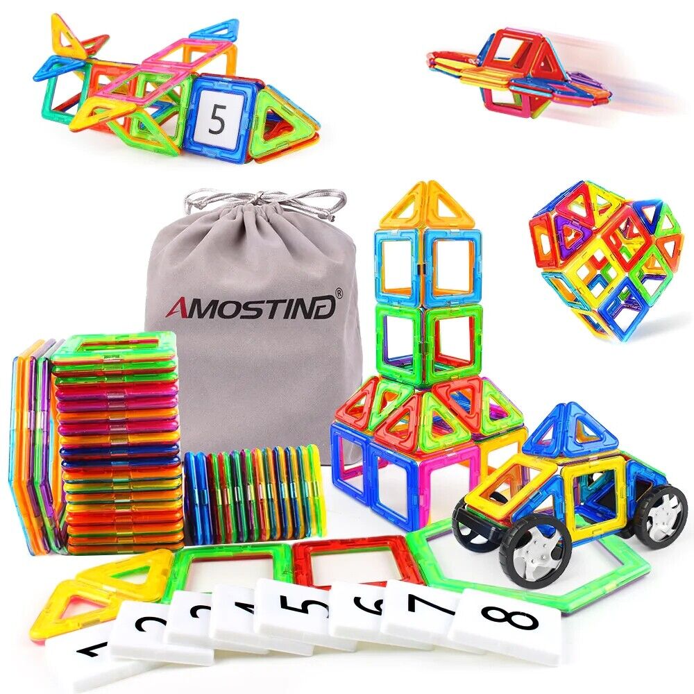 Amosting Magnetic Tiles Building Block Educational Toys For Children 48pcs