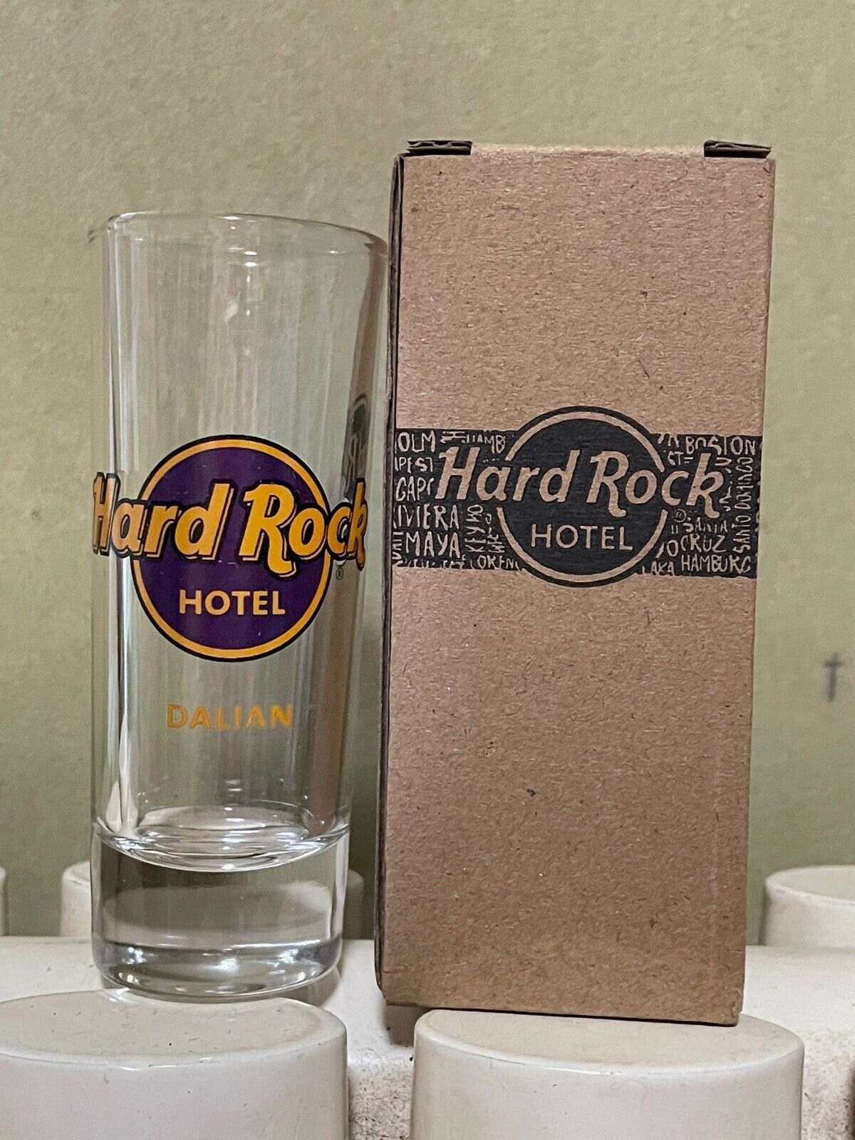 New China Hard Rock Hotel Dalian Classic Logo Shot Glass