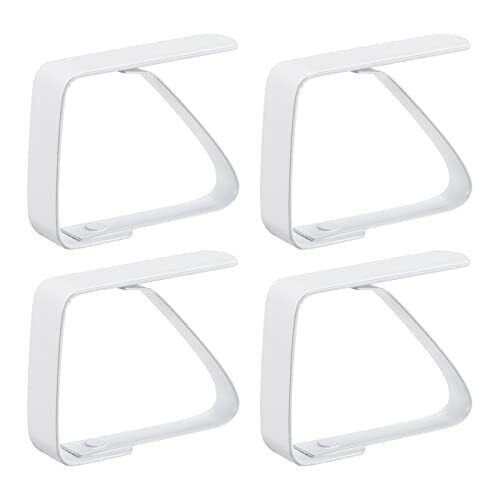 Uxcell Tablecloth Clips 50mm X 40mm 420 Stainless Steel Holder For Home Restaura