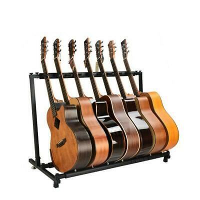 New Multiple Guitar Holder Rack Stand 9 Guitars Folding Organizer Stage