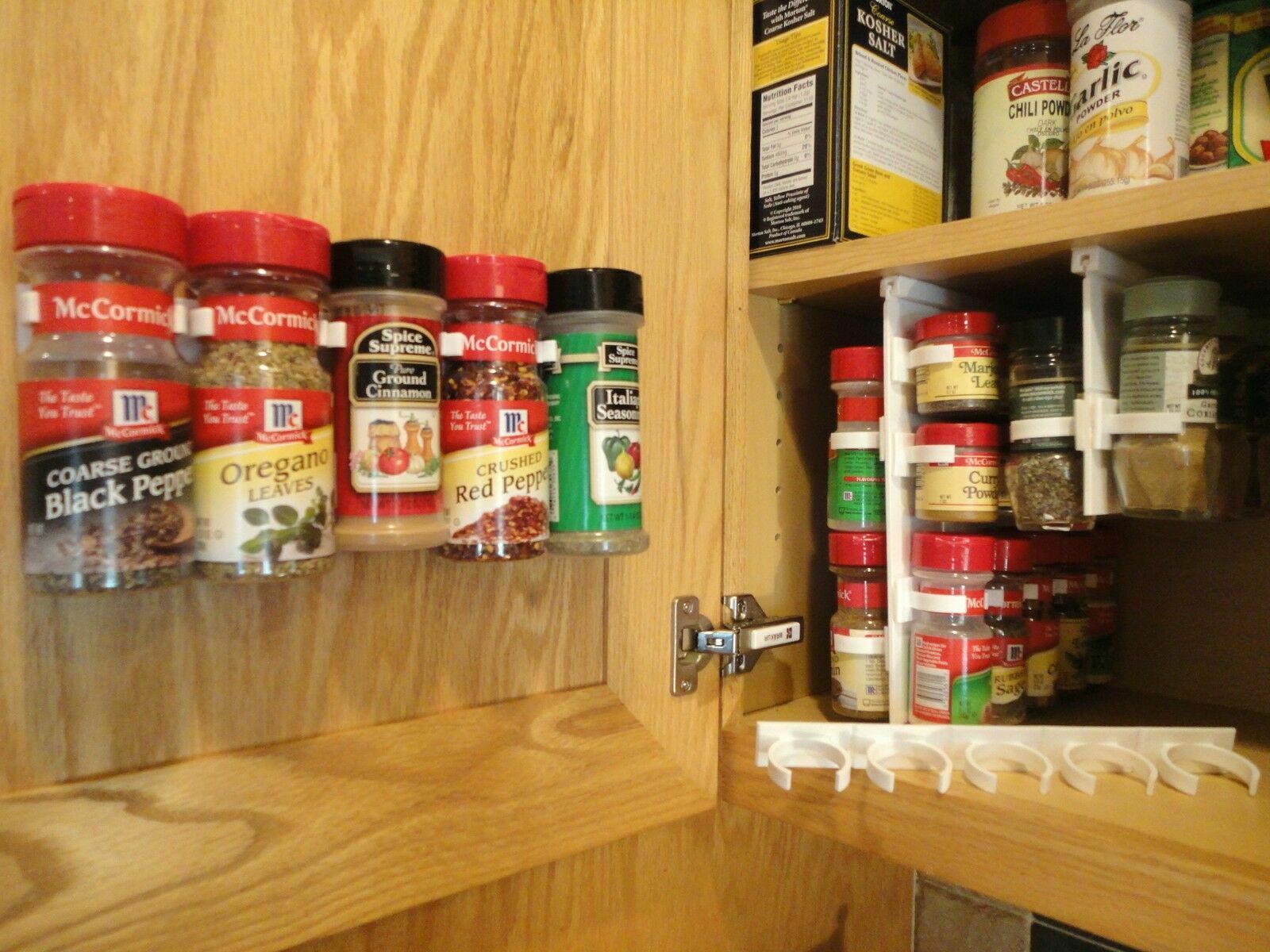Spice Organizer Rack 20 Cabinet Door Spice Clips