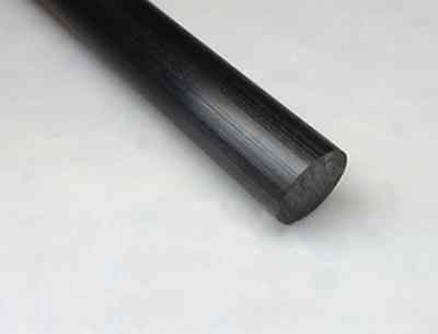 2 Pcs Nylon Polyamide Pa Plastic Round Rod Stick Stock Black 8mm X 250mm #b-b