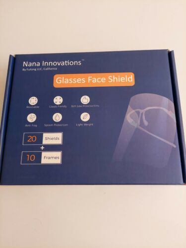 Glasses Face Shield Reusable 20 Shields And 10 Frames Nana Innovations