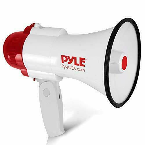 Pyle Megaphone Speaker Pa Bullhorn - With Built-in Siren 30 Watt Voice...
