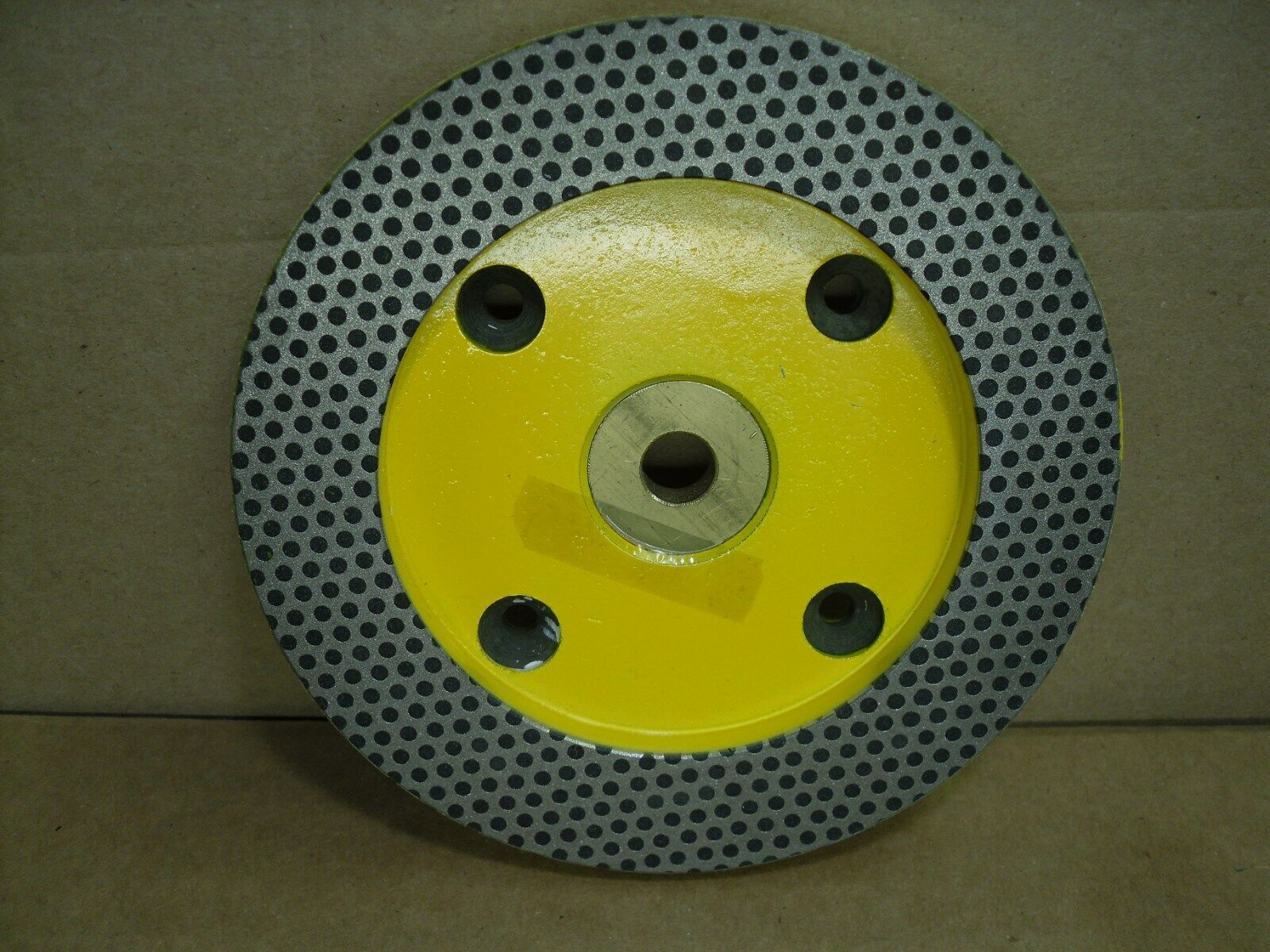 New 6" Diamond Perforated Honeycomb Pattern Bench & Pedestal Grinding Wheel