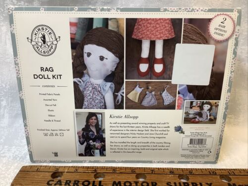 Nos Rag Doll Craft Kit Kirstie Allsopp Includes 5 Dresses 2 Hair Options Unused