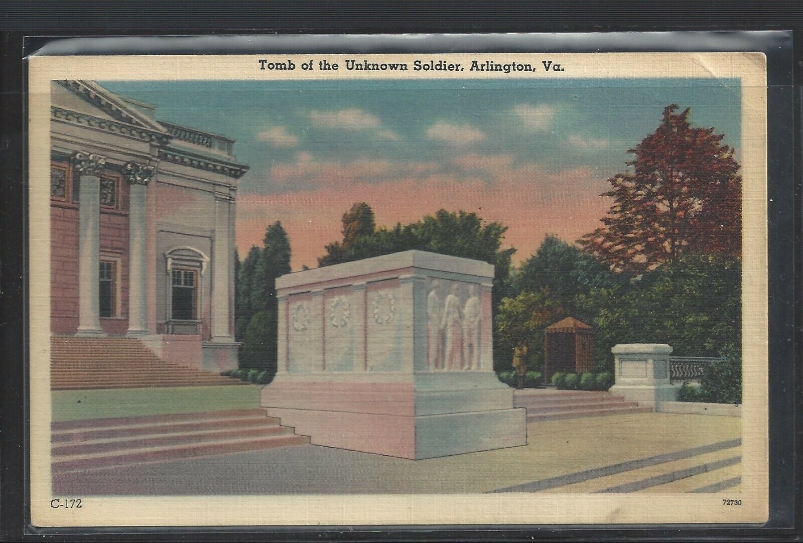 1957 Arlington, Va Tomb Of The Unknown Soldier Postcard