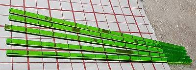 5 Clear Green 1/4” Diameter 12” Inch Long Acrylic Plexiglass Plastic Color Rod