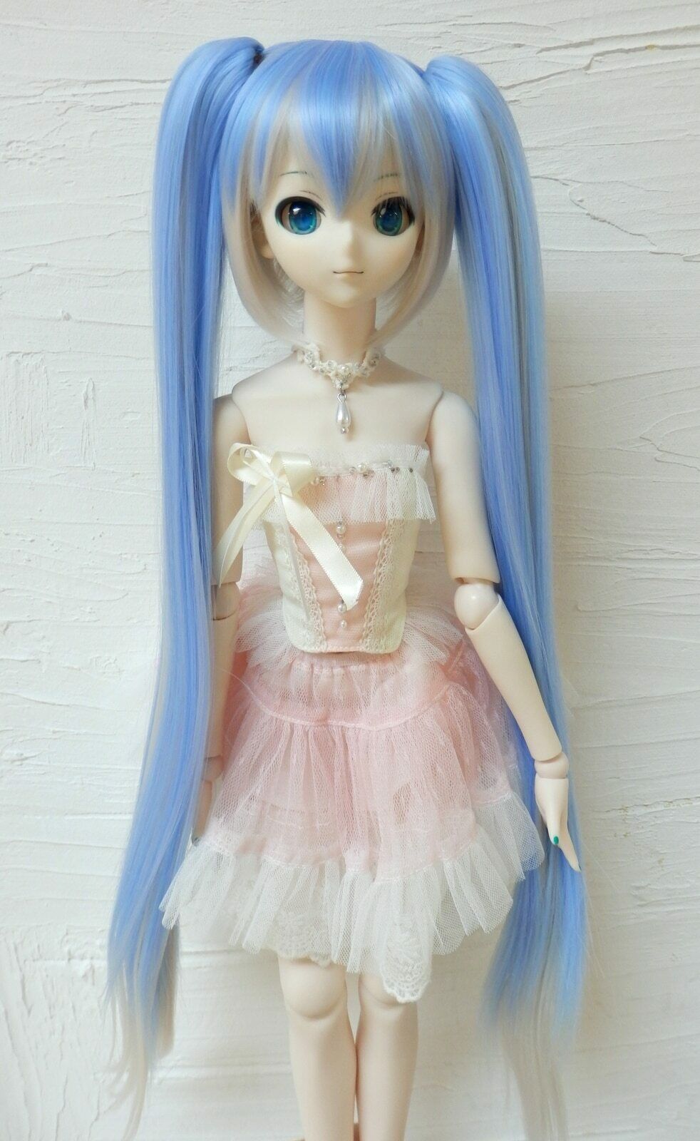 Heat Resistant Doll Wig Himekazura 41mixbwh / L Low Front Bob + Straight Lon...