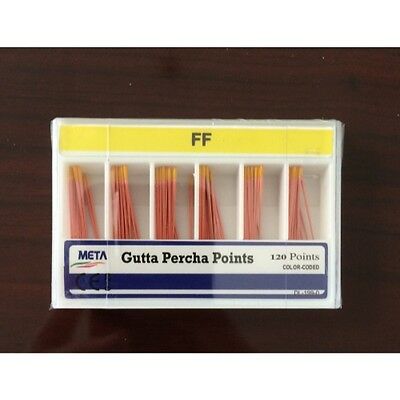 Meta Gutta Percha Points - Fine-fine Color Coded Sterile 120/box