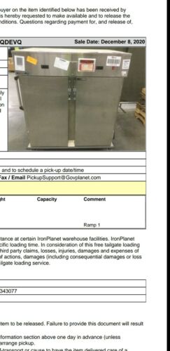 Lakeside 6760 Dual Temperature Food Transport Cart Stainless Steel $2750 Obo