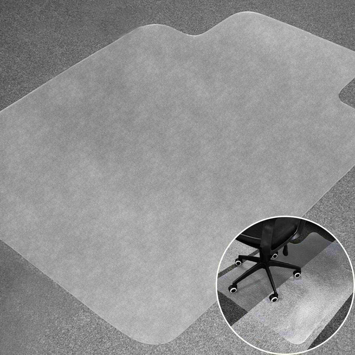 48"x36" Pvc Home Office Carpet Hard Protector Desk Floor Mat Chair Transparent