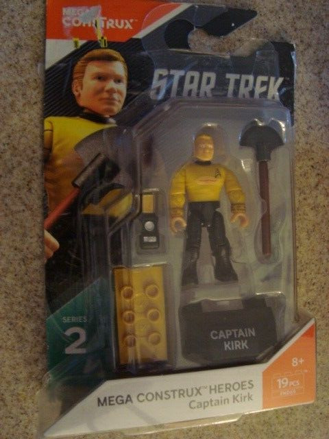Star Trek Mega Construx Captain Kirk Figure Series 2