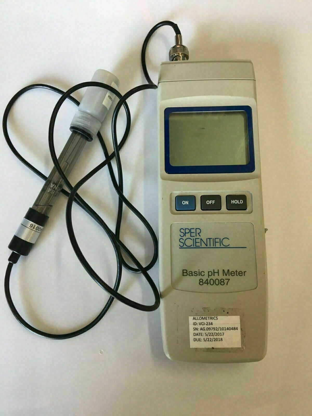 Sper Scientific 840087 Handheld Digital Ph Meter With Probe