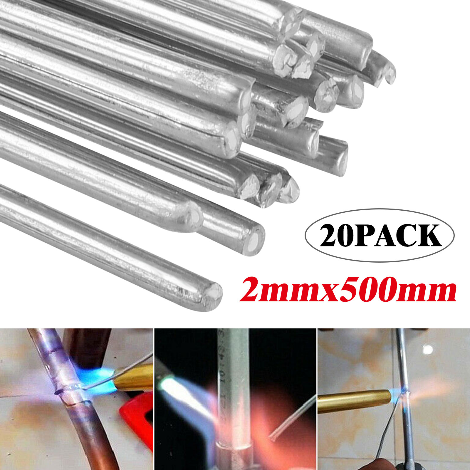 Solution Welding Flux-cored Rods- 20pcs Free Shipping 2*500mm Wire Brazing