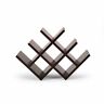 Sorbus Butterfly Wine Rack Organizer Stand Wood Display Stores 8 Bottles Wine