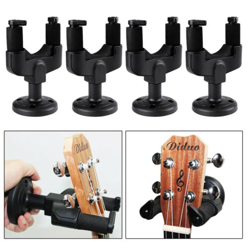 4 Pack Guitar Wall Mount Hanger Stand Rack Hook Holder For Guitar Ukulele Bass