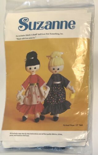 Vintage 1978 Suzanne 17” Tall Stitch ‘n Stuff Soft Doll Kit