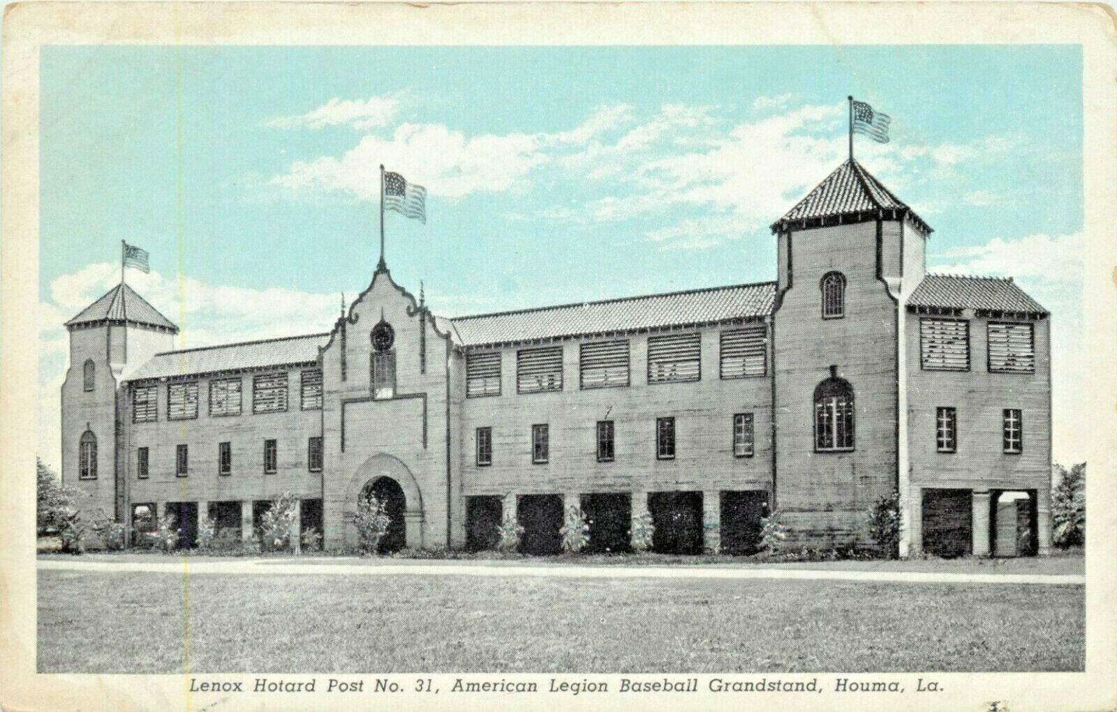 American Legion Baseball Grandstand, Lenox Hotard Post 31, Houma, Louisiana La
