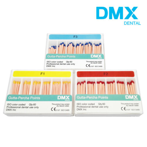 Dmx Dental Root Canal Obturation Universal Gutta Percha Points Tips F1 F2 F3