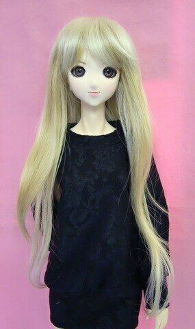 Heat Resistant Doll Wig 【himekazura】 Mermaid Platinum Blonde X Yellow Go...
