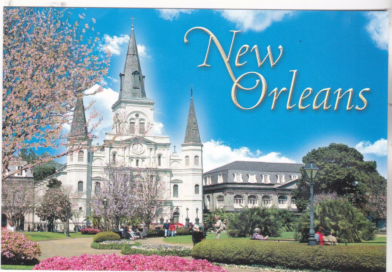 *postcard-"beautiful St. Louis Cathedral" -finished 1794-new Orleans, La. (b351)