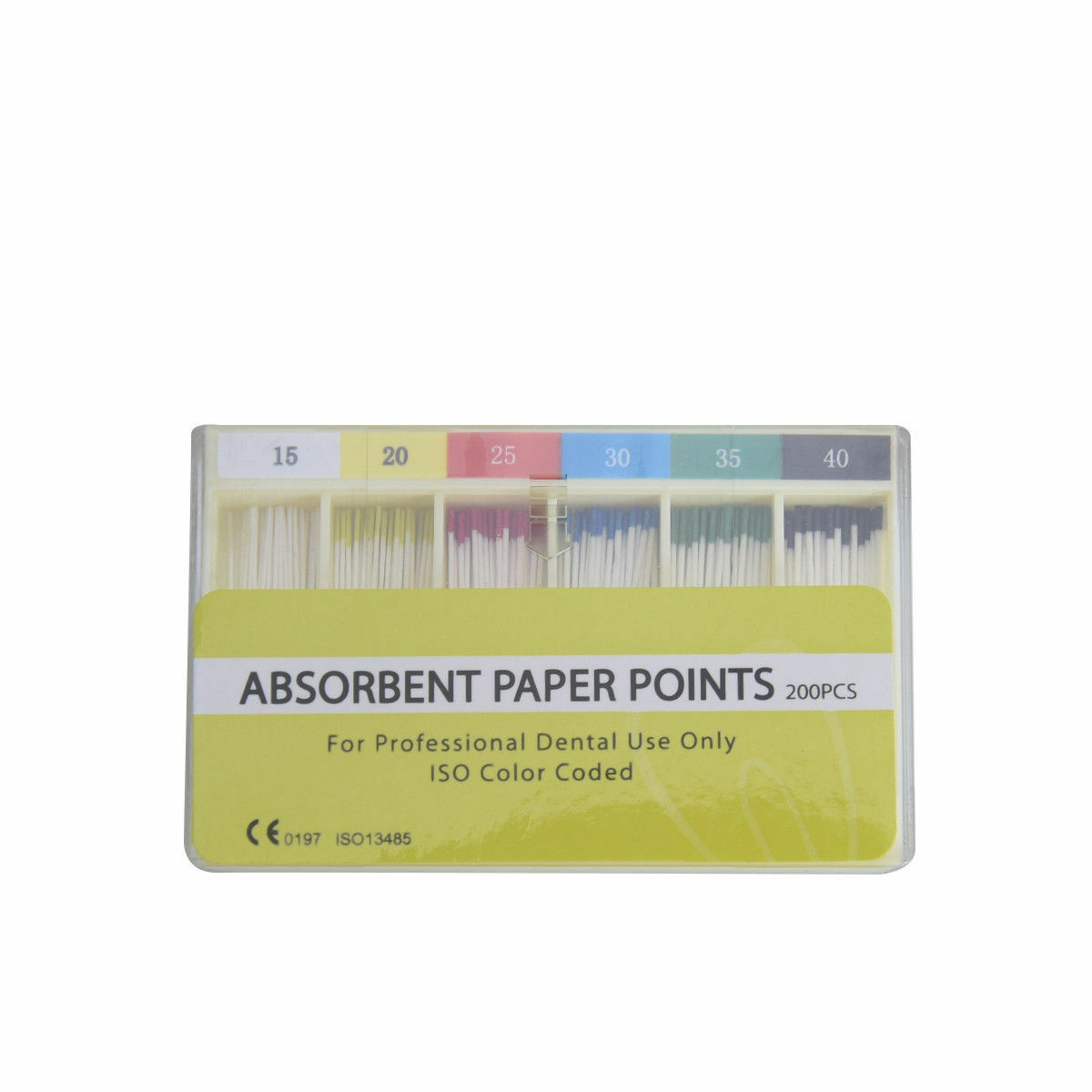 Dental Absorbent Paper Points Color Coded #15-40 Mixed Root Canal Endodontic