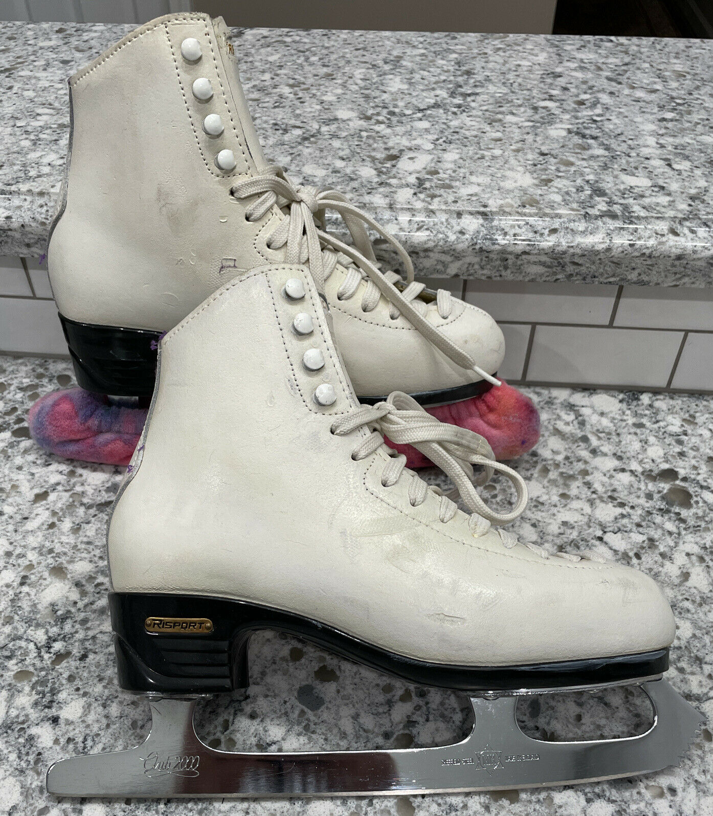 Risport Club 2000 Ice Skates Size 265 Women’s Figure Skating Made In Italy S4172